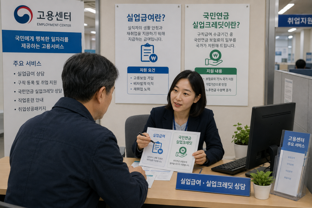 2026 국민연금 실업크레딧 신청방법, 실업급여 받는다면 꼭 확인하세요 3 ChatGPT Image 2026년 8월 10일 오전 11 07 48 1